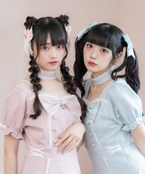 新品 5L ワンピース メイド ロリータ リボンハートメイドワンピース♡ 新品 5L ワンピース メイド ロリータ リボンハートメイドワンピース