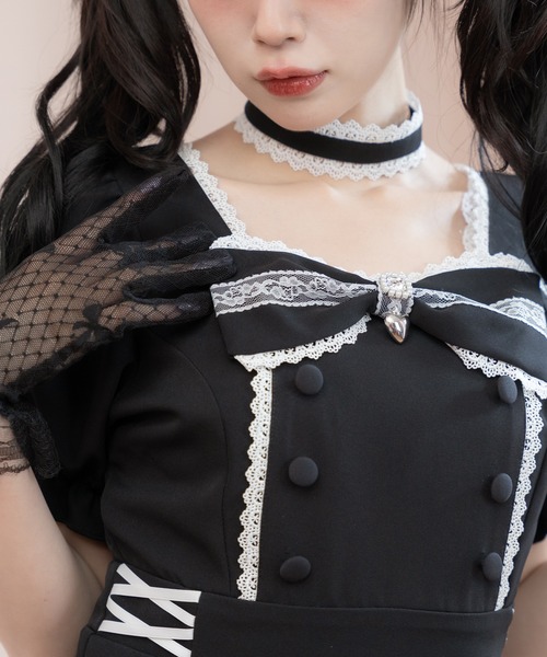 セール】リボンハートメイドワンピース（ワンピース
