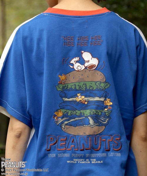 KRIFF MAYER Lady's Collection（クリフメイヤーレディースコレクション）の「【接触冷感・吸水速乾】スヌーピードルマンチュニック（Tシャツ/カットソー・レディース・レッド/カラフル/オフホワイト/ブルー/ブラック・MEDIUM/LARGE）」の11枚目の写真