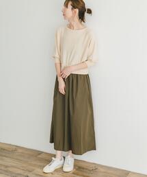 ニットドッキングワンピース