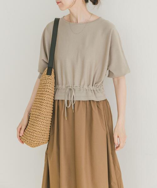 ITEMS URBANRESEARCH(アイテムズ アーバンリサーチ)の「ニットドッキングワンピース(ワンピース・レディース・ブラック/オフホワイト/ベージュ/ブルー系その他・FREE)」の18枚目の写真