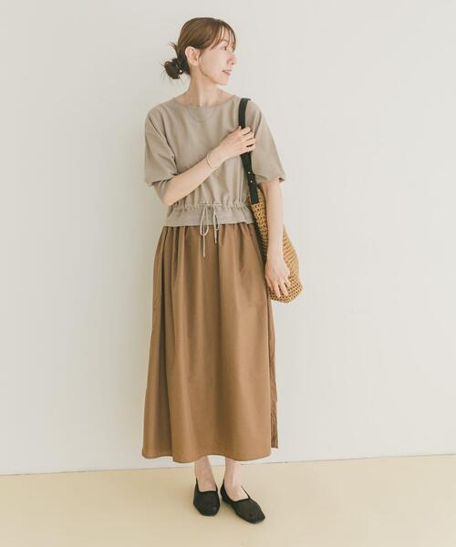 ITEMS URBANRESEARCH(アイテムズ アーバンリサーチ)の「ニットドッキングワンピース(ワンピース・レディース・ブラック/オフホワイト/ベージュ/ブルー系その他・FREE)」の17枚目の写真