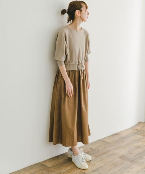 ITEMS URBANRESEARCH(アイテムズ アーバンリサーチ)の「ニットドッキングワンピース(ワンピース・レディース・ブラック/オフホワイト/ベージュ/ブルー系その他・FREE)」の13枚目の写真