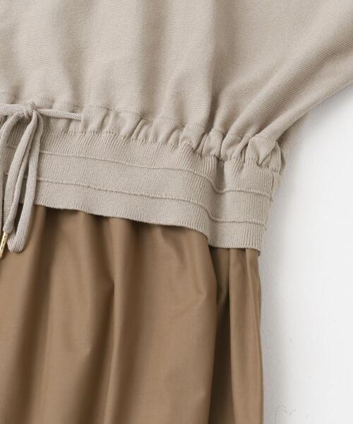 ITEMS URBANRESEARCH(アイテムズ アーバンリサーチ)の「ニットドッキングワンピース(ワンピース・レディース・ブラック/オフホワイト/ベージュ/ブルー系その他・FREE)」の10枚目の写真