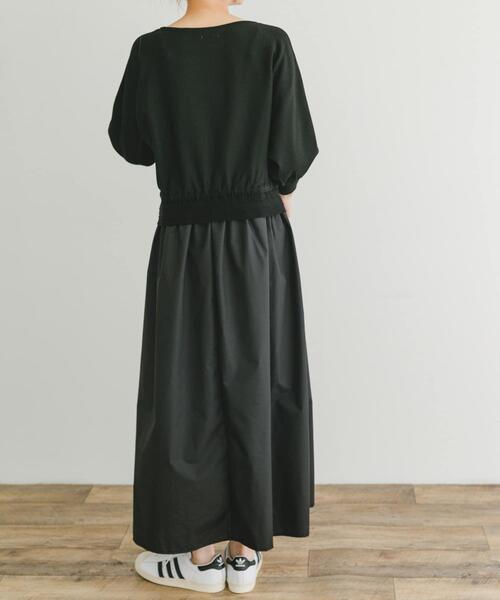 ITEMS URBANRESEARCH(アイテムズ アーバンリサーチ)の「ニットドッキングワンピース(ワンピース・レディース・ブラック/オフホワイト/ベージュ/ブルー系その他・FREE)」の19枚目の写真