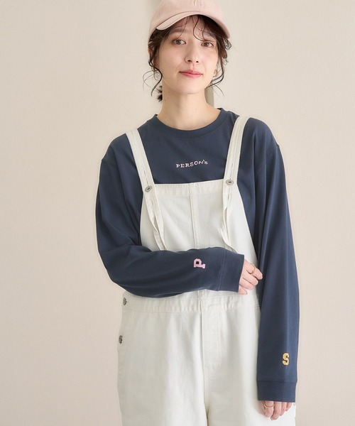 studio CLIP(スタディオクリップ)の「PERSON'S アソートロングスリーブTシャツ(Tシャツ/カットソー・レディース・ピンク/ホワイト/ネイビー/ブルー・FREE)」の3枚目の写真