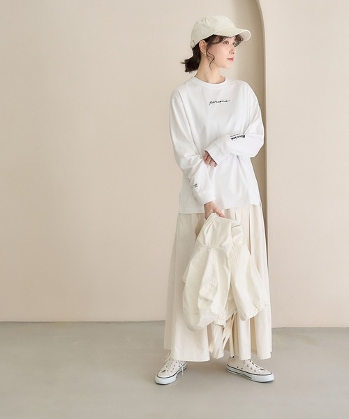 studio CLIP(スタディオクリップ)の「PERSON'S アソートロングスリーブTシャツ(Tシャツ/カットソー・レディース・ピンク/ホワイト/ネイビー/ブルー・FREE)」の8枚目の写真