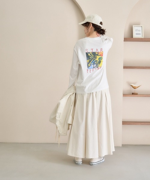 studio CLIP(スタディオクリップ)の「PERSON'S アソートロングスリーブTシャツ(Tシャツ/カットソー・レディース・ピンク/ホワイト/ネイビー/ブルー・FREE)」の9枚目の写真