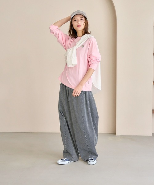 studio CLIP(スタディオクリップ)の「PERSON'S アソートロングスリーブTシャツ(Tシャツ/カットソー・レディース・ピンク/ホワイト/ネイビー/ブルー・FREE)」の17枚目の写真