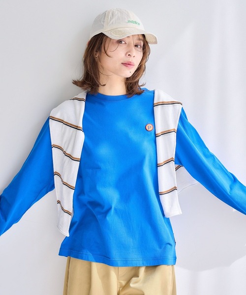 studio CLIP(スタディオクリップ)の「PERSON'S アソートロングスリーブTシャツ(Tシャツ/カットソー・レディース・ピンク/ホワイト/ネイビー/ブルー・FREE)」の21枚目の写真