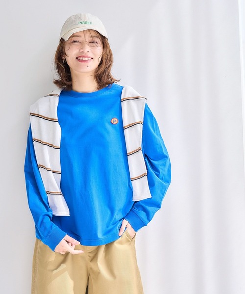 studio CLIP(スタディオクリップ)の「PERSON'S アソートロングスリーブTシャツ(Tシャツ/カットソー・レディース・ピンク/ホワイト/ネイビー/ブルー・FREE)」の22枚目の写真