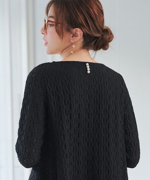 Tiaclasse(ティアクラッセ)の「花柄カットレースフレアトップス(Tシャツ/カットソー・レディース・ブラック系/ブラック/オフホワイト/ベージュ系・XL/XXL)」の21枚目の写真