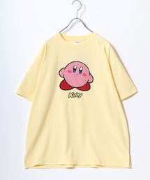 Salong hameu（サロン ハミュー）の「星のカービィ キャラクターサガラ刺繍Tシャツ レディース ユニセックス（Tシャツ/カットソー・メンズ）」