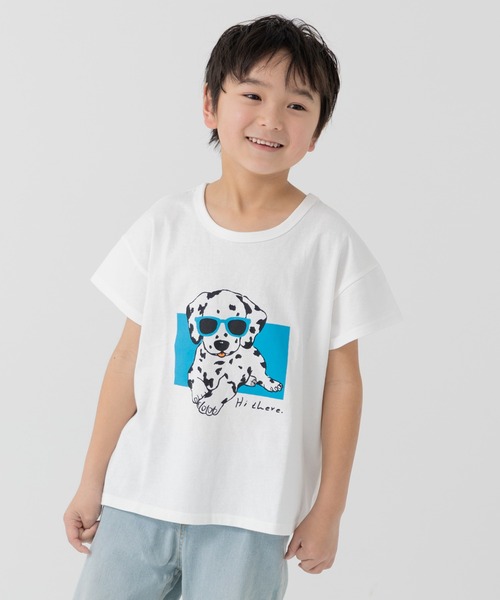 chil2（チルツー）の「綿100％ プリント 半袖Tシャツ（Tシャツ/カットソー・キッズ・A/B/C/D/E/F/G/H/I/J/K/L/M/N/O/P/Q/R/S/T・80ｃｍ/90cm/110cm/100cm/120cm/130cm/140cm）」の6枚目の写真