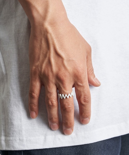 LAMBDA(ラムダ)の「WHイナズマリング(リング・メンズ・ホワイト系その他・#13/#15/#17/#19)」の6枚目の写真