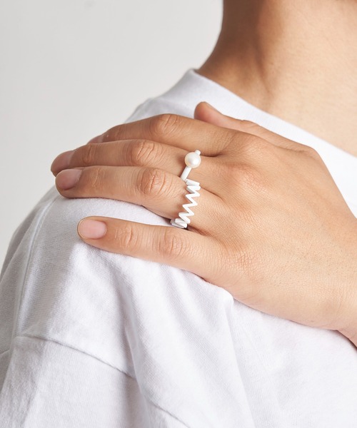 LAMBDA(ラムダ)の「WHイナズマリング(リング・メンズ・ホワイト系その他・#13/#15/#17/#19)」の7枚目の写真