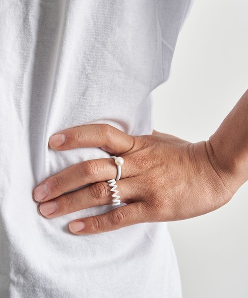 LAMBDA(ラムダ)の「WHイナズマリング(リング・メンズ・ホワイト系その他・#13/#15/#17/#19)」の11枚目の写真