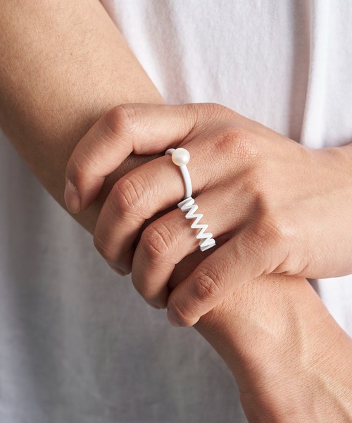 LAMBDA(ラムダ)の「WHイナズマリング(リング・メンズ・ホワイト系その他・#13/#15/#17/#19)」の10枚目の写真