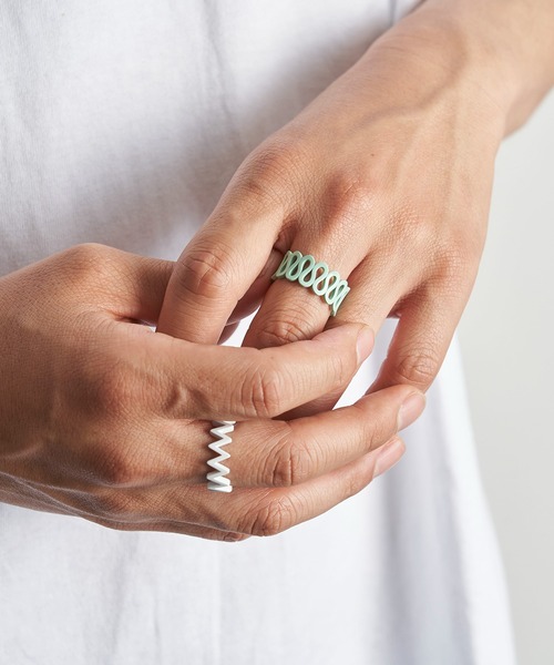 LAMBDA(ラムダ)の「WHイナズマリング(リング・メンズ・ホワイト系その他・#13/#15/#17/#19)」の12枚目の写真