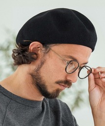 CAMBIO(JrI)mko12738-Linen Blend Thermo Beret x[X(n`O/x[X)