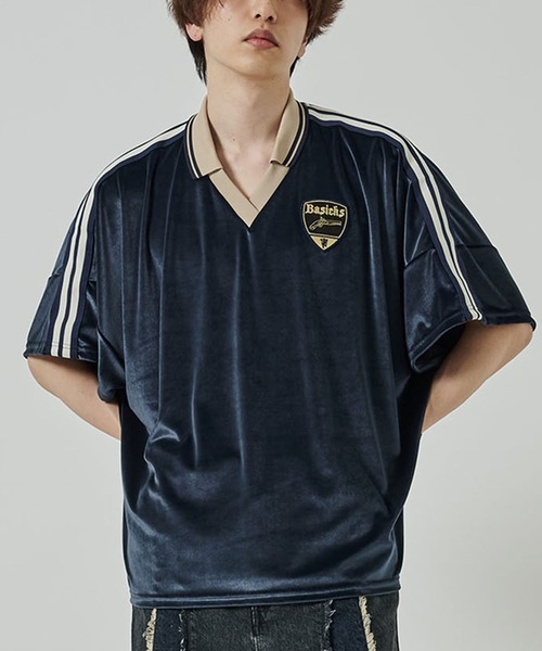 BASICKS（ベイシックス）の「Velvet Football Half Sleeve Shirts（T