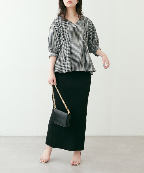 natural couture（ナチュラルクチュール）の「osonoタックデザインペプラム5分袖ブラウス（シャツ/ブラウス・レディース・オフホワイト/その他1/その他2/その他3・FREE）」の12枚目の写真