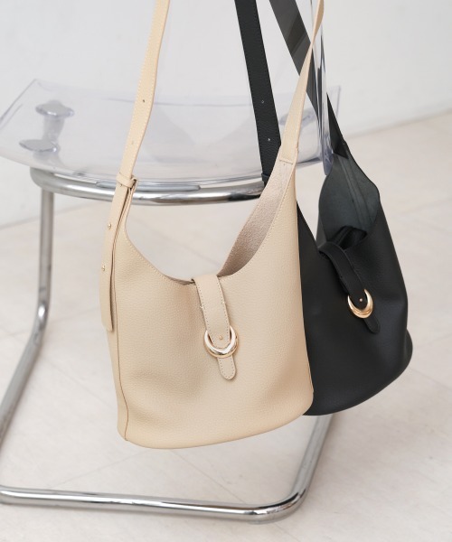 Bab（バブ）の「ポーチ付きサイドベルトバッグ（ショルダーバッグ・レディース・ブラック/ブラウン/ベージュ・ONESIZE）」の7枚目の写真