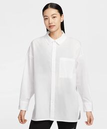 韓国 [NIKE] スポーツウェア ポプリン ルーズ長袖 (2color) AS+W+NSW+NK+CHLL+PPLN+LS+BTN+T.png