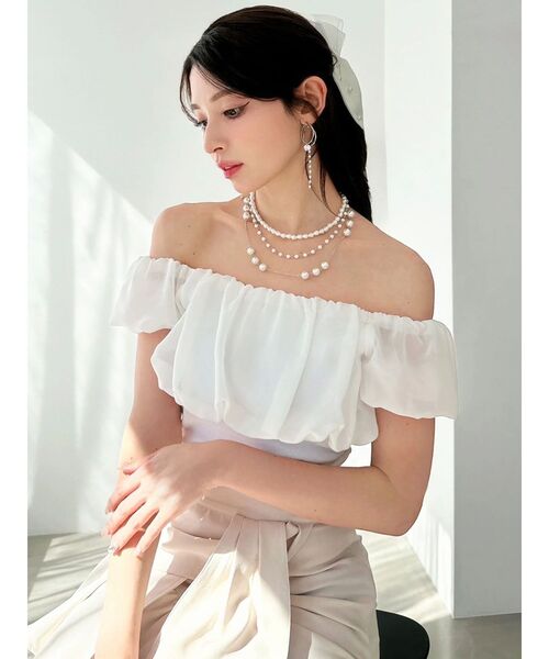 RESEXXY（リゼクシー）の「メニーパールネックレス（ネックレス・レディース・ゴールド/シルバー・FREE）」の5枚目の写真