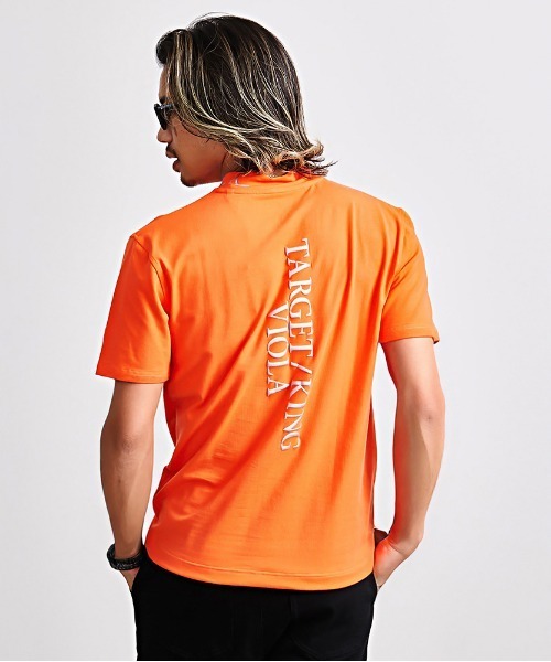 VIOLA(ヴィオラ)の「『VIOLA rumore/ヴィオラ ルモーレ』モックネック半袖Tシャツ(Tシャツ/カットソー・メンズ・ブラック/オレンジ/ホワイト・XL/L/M)」の10枚目の写真