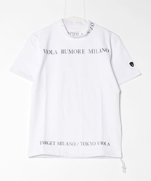 VIOLA(ヴィオラ)の「『VIOLA rumore/ヴィオラ ルモーレ』モックネック半袖Tシャツ(Tシャツ/カットソー・メンズ・ブラック/オレンジ/ホワイト・XL/L/M)」の18枚目の写真
