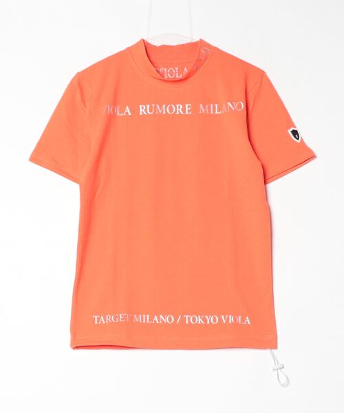 VIOLA(ヴィオラ)の「『VIOLA rumore/ヴィオラ ルモーレ』モックネック半袖Tシャツ(Tシャツ/カットソー・メンズ・ブラック/オレンジ/ホワイト・XL/L/M)」の20枚目の写真