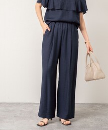 ノーリーズ　パンツ　セットアップ　ネイビー NOLLEY'S パンツ 「セットアップ対応」ウォッシャブルツイル