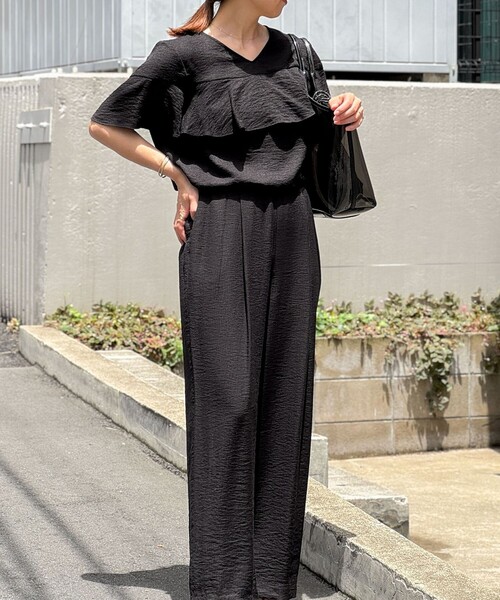 NOLLEY'S　ワイドパンツ　雑誌掲載商品　半額以下です！ セール】◇【WEB限定】《セットアップ対応》ジュピターインゴム
