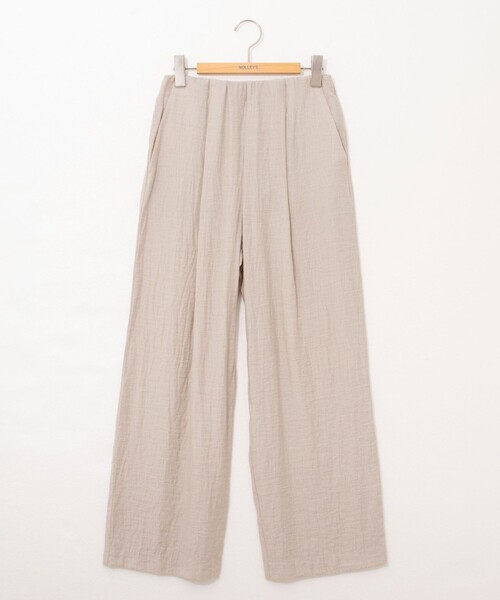 NOLLEY’S（ノーリーズ）の「◇【WEB限定】《セットアップ対応》ジュピターインゴムイージーワイドパンツ（その他パンツ・レディース・ブラック/ベージュ/ネイビー・36/38）」の12枚目の写真