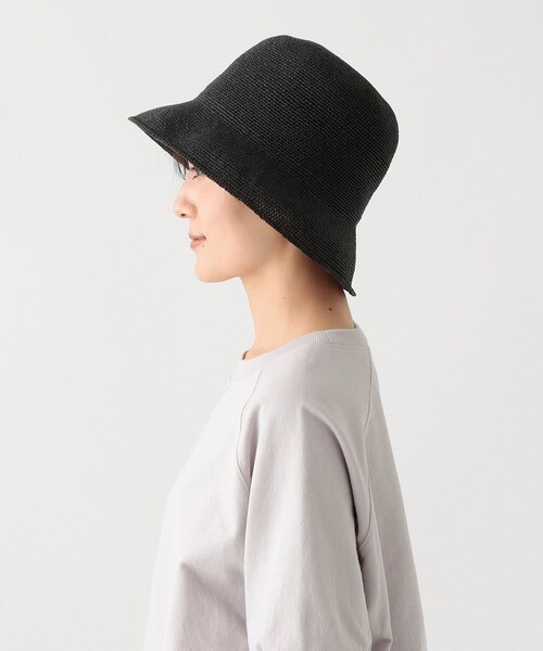 Afternoon Tea（アフタヌーンティー）の「細編みバケットUVハット（ハット・レディース・グレー/ブラック・ONE SIZE）」の3枚目の写真