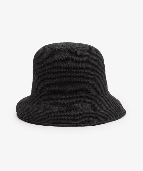 Afternoon Tea（アフタヌーンティー）の「細編みバケットUVハット（ハット・レディース・グレー/ブラック・ONE SIZE）」の9枚目の写真