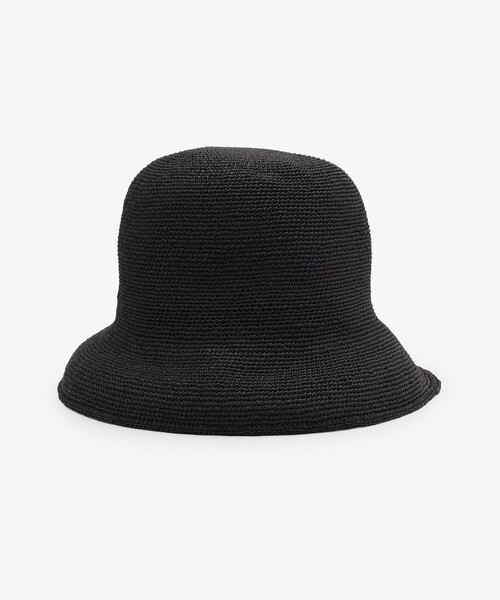 Afternoon Tea（アフタヌーンティー）の「細編みバケットUVハット（ハット・レディース・グレー/ブラック・ONE SIZE）」の10枚目の写真