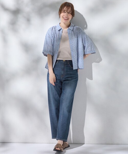 ANY(エニィ)の「ラメテレコTシャツ(Tシャツ/カットソー・レディース・ライトグレー系/ベージュ系・4)」の17枚目の写真
