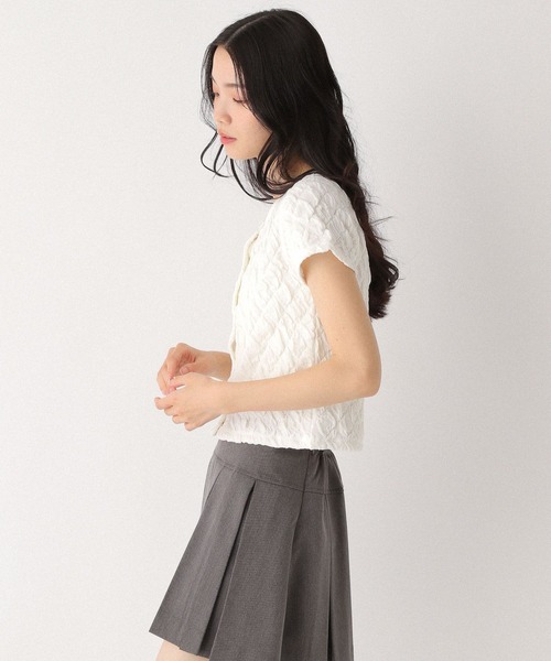 Heather(ヘザー)の「ポコポコカットTEE 493988(Tシャツ/カットソー・レディース・ブラック/オフホワイト/ブルー・FREE)」の6枚目の写真