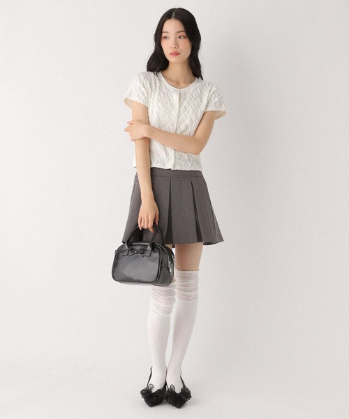 Heather(ヘザー)の「ポコポコカットTEE 493988(Tシャツ/カットソー・レディース・ブラック/オフホワイト/ブルー・FREE)」の8枚目の写真