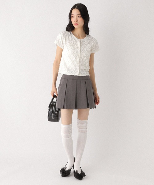 Heather(ヘザー)の「ポコポコカットTEE 493988(Tシャツ/カットソー・レディース・ブラック/オフホワイト/ブルー・FREE)」の9枚目の写真