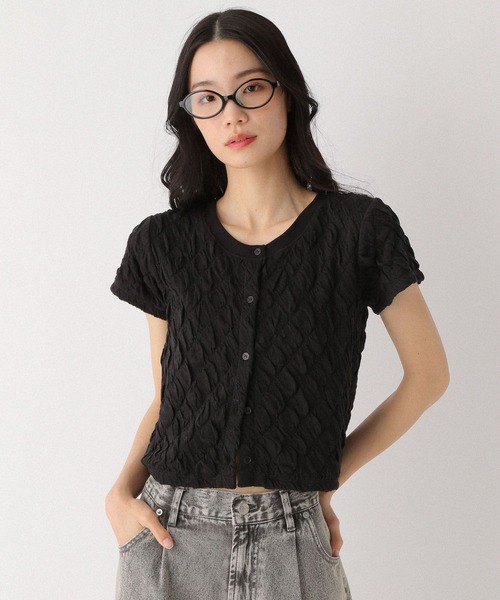 Heather(ヘザー)の「ポコポコカットTEE 493988(Tシャツ/カットソー・レディース・ブラック/オフホワイト/ブルー・FREE)」の12枚目の写真