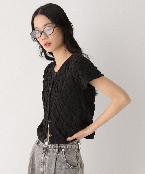 Heather(ヘザー)の「ポコポコカットTEE 493988(Tシャツ/カットソー・レディース・ブラック/オフホワイト/ブルー・FREE)」の14枚目の写真