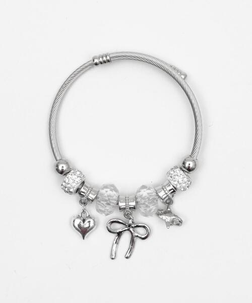 WEGO（ウィゴー）の「WEGO/チャームブレス（ブレスレット・レディース・ライトピンク/ブラック/その他1・FREE）」の12枚目の写真