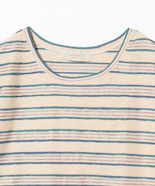 B:MING by BEAMS(ビーミングバイビームス)の「タック ボーダー プルオーバー(Tシャツ/カットソー・レディース・ホワイト系その他5/ブラック/ミント・ONE SIZE)」の12枚目の写真