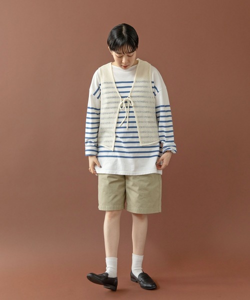 PAR ICI(パーリッシィ)の「雲斎ナチュラルヴィンテージワッシャー チノハーフパンツ(チノパンツ・レディース・ベージュ・FREE)」の22枚目の写真