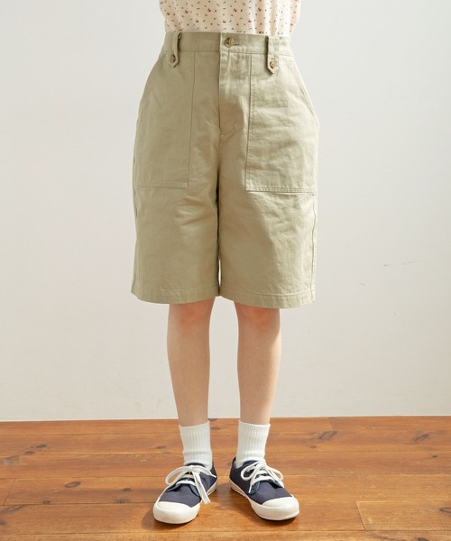 PAR ICI(パーリッシィ)の「雲斎ナチュラルヴィンテージワッシャー チノハーフパンツ(チノパンツ・レディース・ベージュ・FREE)」の5枚目の写真