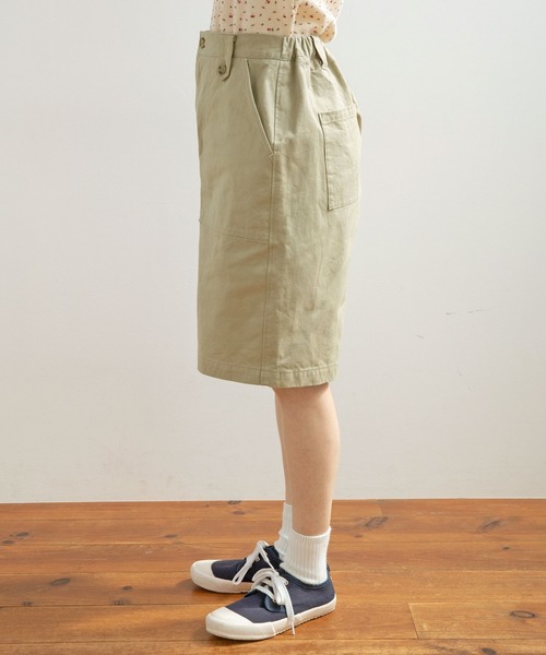 PAR ICI(パーリッシィ)の「雲斎ナチュラルヴィンテージワッシャー チノハーフパンツ(チノパンツ・レディース・ベージュ・FREE)」の6枚目の写真