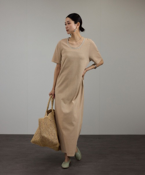 SALON adam et rope'（サロン アダム エ ロペ）の「ビンテージライクオーバーダイワンピース（ワンピース・レディース・ベージュ系その他/グレー・FREE）」の16枚目の写真